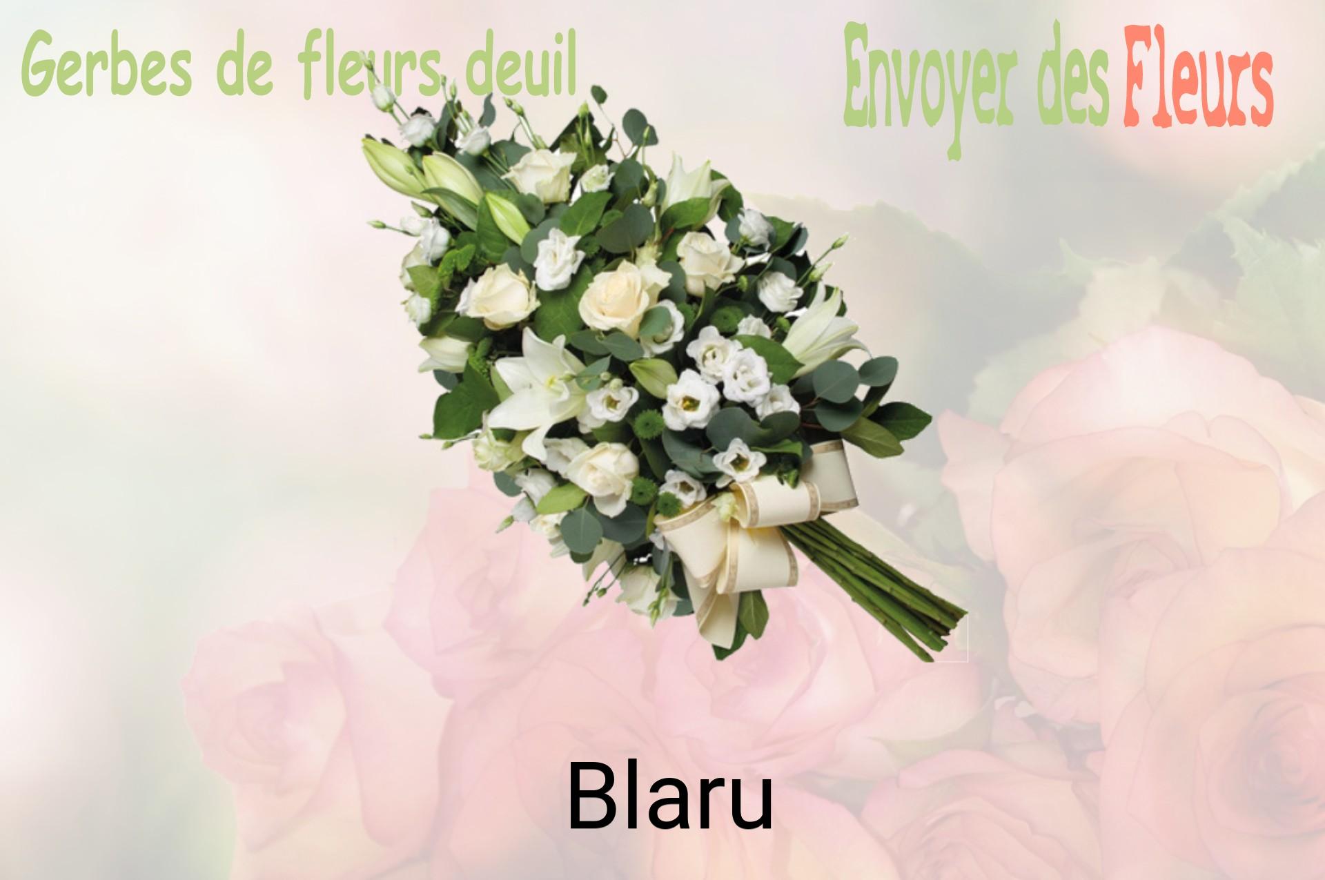 Gerbe de fleurs de deuil livrée à Blaru